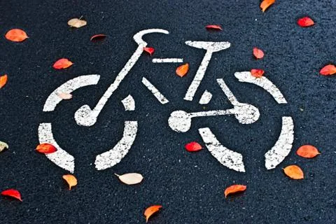 Bike path. Stock Photos