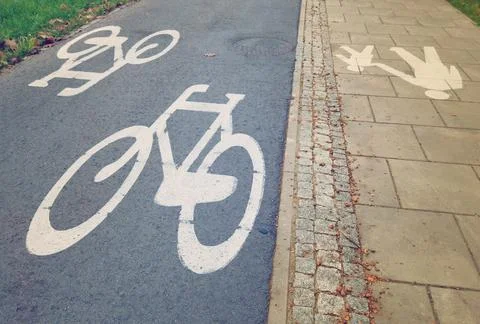 Bike path Foto stock
