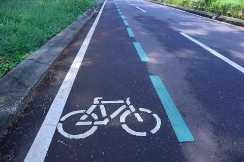 Bike path Stock Photos