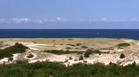 Bike path Provincetown Cape Cod; 6 Stock Footage 12370357