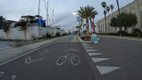 Bike path time lapse Stock Footage 221045810
