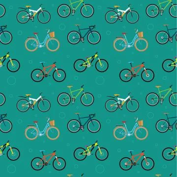 Bike Pattern Stock Illustration
