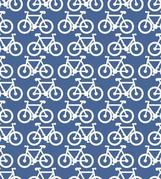 Bike Pattern seamless. bicycle Background. Vector texture Stock Illustration