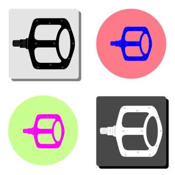 Bike pedals. flat vector icon Stock Illustration