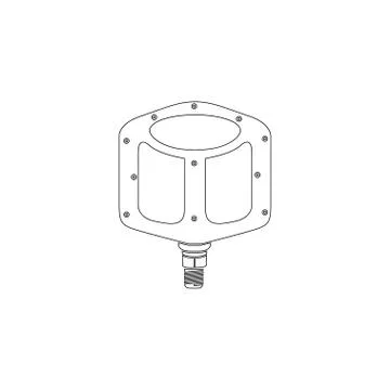 Bike pedals. flat vector icon Stock Illustration