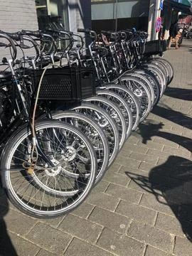 Bike queue Stock Photos