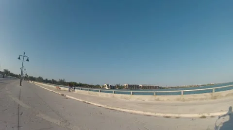 Bike Ride Reflection Stock Footage 22009021