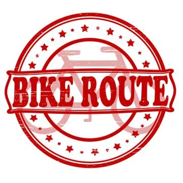Bike route Stock Illustration