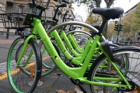 Bike sharing gobee Foto stock