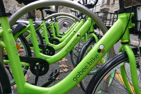 Bike sharing gobee Foto stock