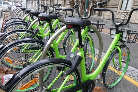 Bike sharing gobee Foto stock