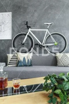 Bike on sofa Stock Photos