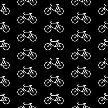 Bike symbol  seamless pattern Stock Illustration
