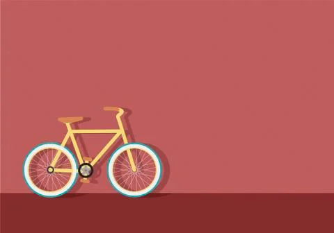 Bike in town Stock Illustration