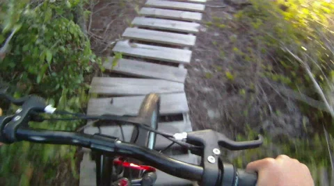 Bike Trail Stock Footage 836684