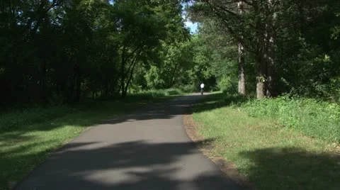 Bike Trail Stock Footage