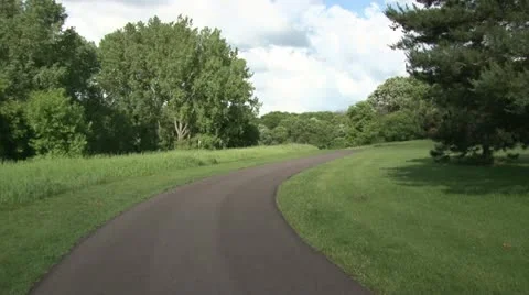 Bike Trail Stock Footage