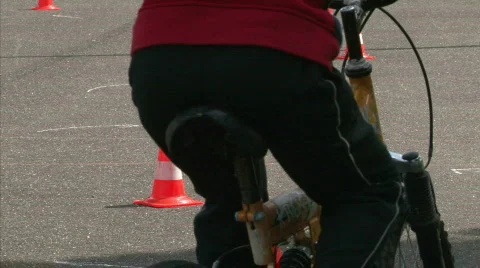 Bike training Stock Footage 459662