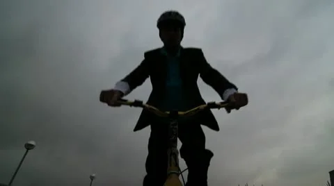 Bike trick 03 Video stock 11982860