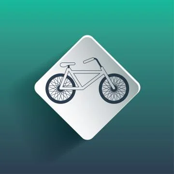 Bike vector icon Illustrazione stock