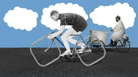 Bike w square wheels 動画素材 194401249