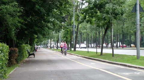 Bikepath Stock Footage 25042427