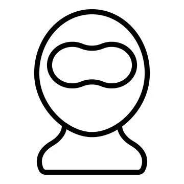 Biker baklava icon outline vector. Men clothes Stock Illustration