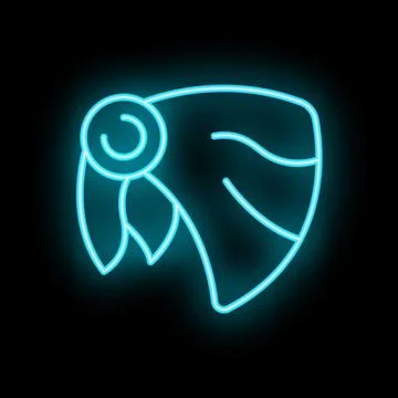 Biker cloth icon neon vector Stock Illustration