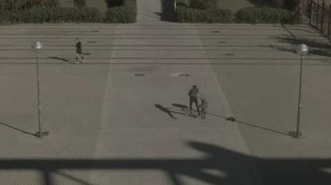 Biker doing freestyle flatland Vidéo 33055803