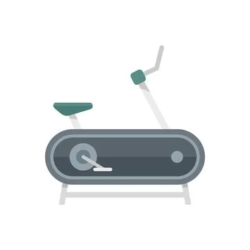 Biker exercise bike icon flat isolated vector Illustrazione stock