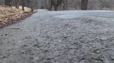 Biker in the Forest Video stock 35422543