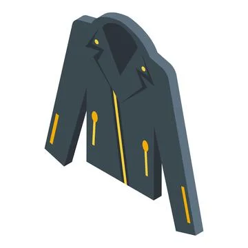 Biker leather jacket icon isometric vector. Motorcycle uniform イラスト素材