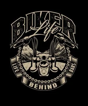 Biker life Stock Illustration