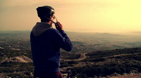 Biker Looking Away Видео 63145984