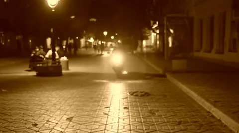 Biker in love Video stock 18124094