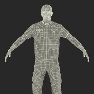 3d Model: Biker Man Generic 2 Rigged For Cinema 4d #91002613