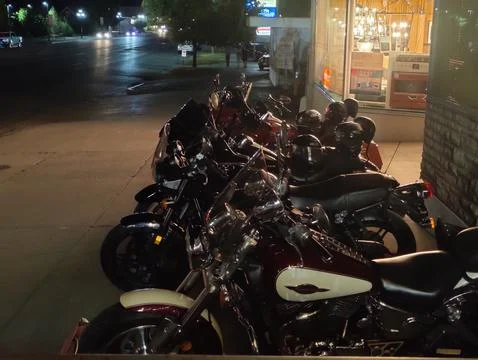 Biker night Stock Photos