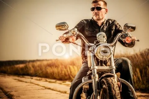 Biker Stock Photos