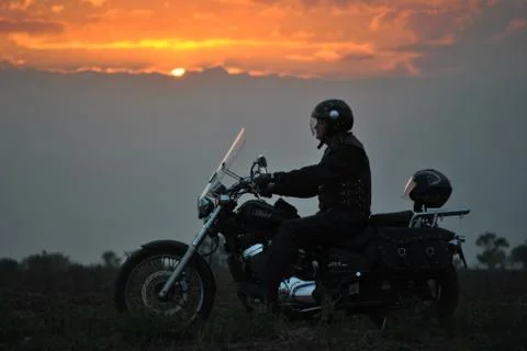 A biker 스톡 사진