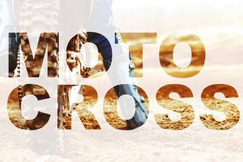 Biker before the start Stock Photos