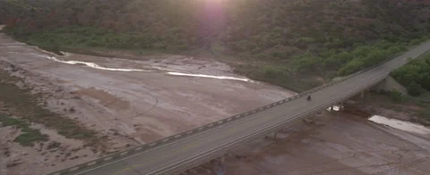 Biker in Texas Desert Stock Footage 186336271