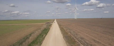 Biker in Texas Desert Stock Footage 186405393