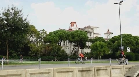 Bikers on the Asian Side 2 Video stock 42561766