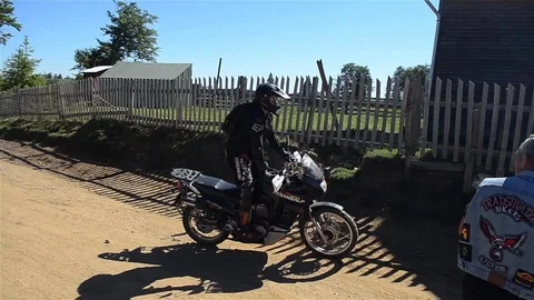 Bikers camp where everyone does what he wants Video stock 95736265