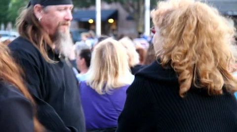 Bikers Dancing Stock Footage 751935