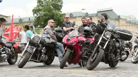 Bikers Stock Footage 27789582