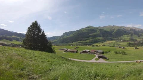 Bikers Gruyeres Stock Footage 131068344