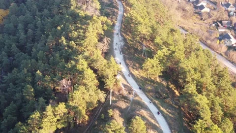 Bikers on motorcycles Stock Footage 165423496