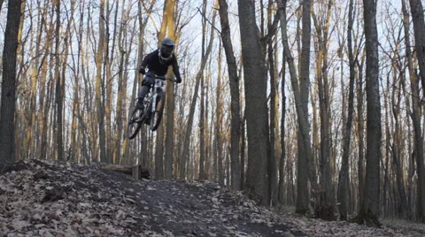 Bikers in outumn wild Video stock 56776396