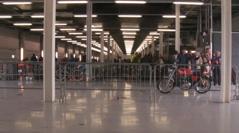 Bikers in the pits silverstone Stock Footage 38078664